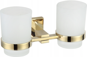 Mexen Vane podwójny kubek na szczoteczki, złoty - 7020952-50