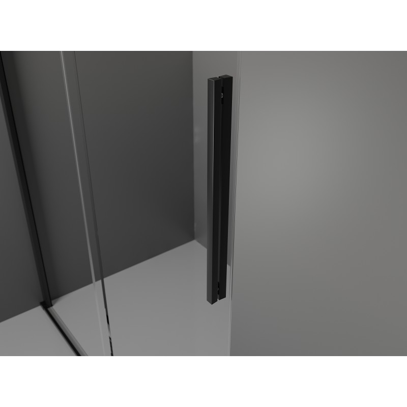 Mexen Velar kabina prysznicowa rozsuwana 130 x 70 cm, grafit, czarna - 871-130-070-41-70