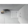 Mexen Flat brodzik kwadratowy slim 90 x 90 cm, biały, syfon chrom - 40109090