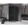 Mexen Velar kabina prysznicowa rozsuwana 100 x 70 cm, grafit, czarna - 871-100-070-41-70