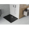 Mexen Flat brodzik prostokątny slim 120 x 80 cm, czarny, syfon chrom - 40708012