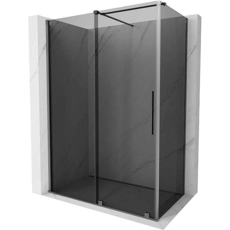 Mexen Velar kabina prysznicowa rozsuwana 130 x 75 cm, grafit, gun metal - 871-130-075-41-95