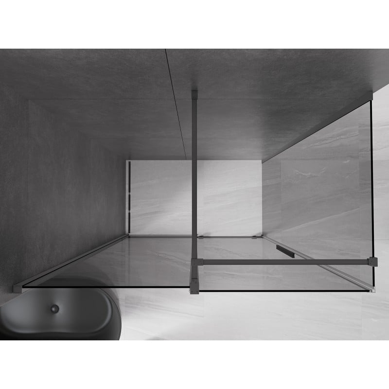 Mexen Velar kabina prysznicowa rozsuwana 150 x 70 cm, grafit, gun metal - 871-150-070-41-95