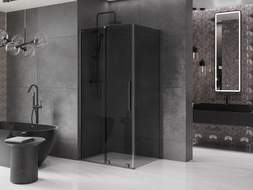 Mexen Velar kabina prysznicowa rozsuwana 140 x 90 cm, grafit, gun metal - 871-140-090-41-95