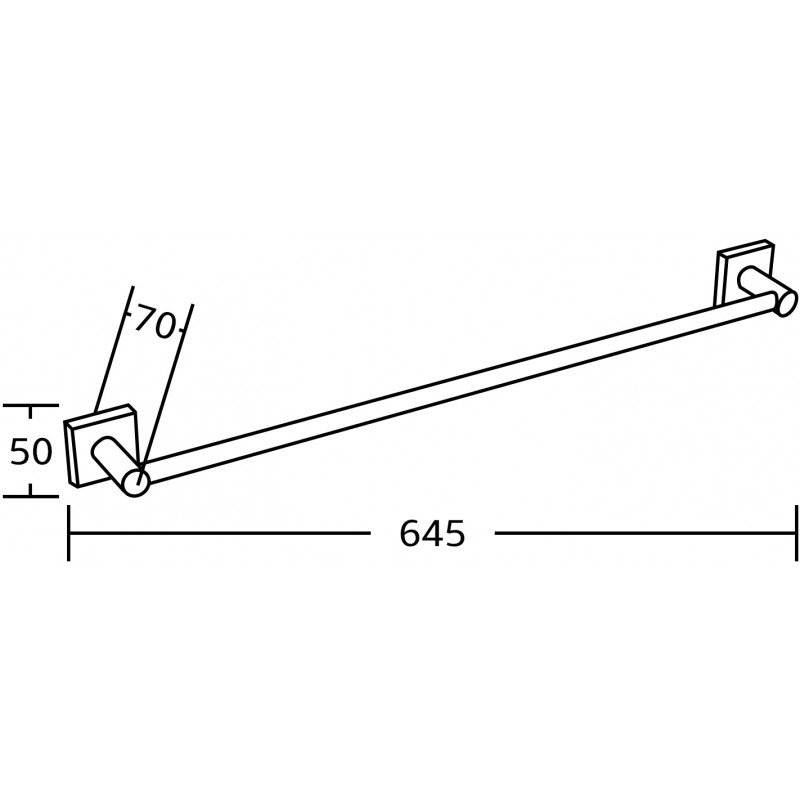 Mexen Rufo wieszak na ręcznik, złoty - 7050924-50
