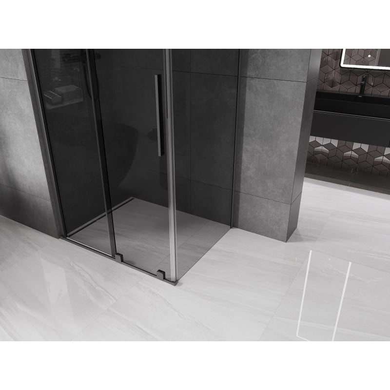 Mexen Velar kabina prysznicowa rozsuwana 90 x 85 cm, grafit, gun metal - 871-090-085-41-95