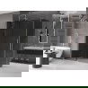 Mexen Velar kabina prysznicowa rozsuwana 140 x 70 cm, grafit, nikiel szczotkowany - 871-140-070-41-97