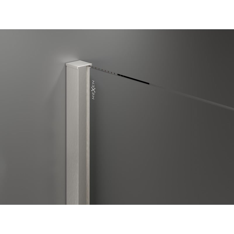 Mexen Velar kabina prysznicowa rozsuwana 160 x 80 cm, grafit, nikiel szczotkowany - 871-160-080-41-97