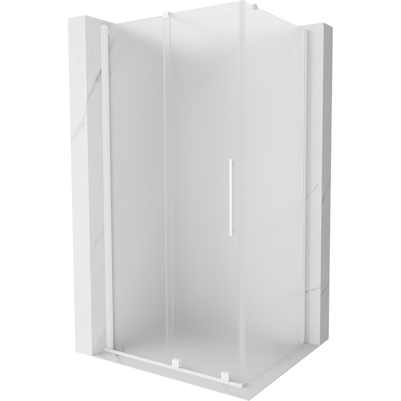 Mexen Velar kabina prysznicowa rozsuwana 110 x 120 cm, szron, biała - 871-110-120-31-20