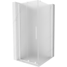 Mexen Velar kabina prysznicowa rozsuwana 90 x 90 cm, szron, biała - 871-090-090-31-20