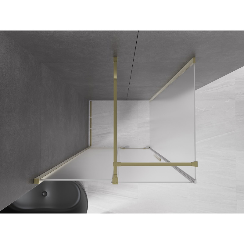 Mexen Velar kabina prysznicowa rozsuwana 90 x 70 cm, szron, złota - 871-090-070-31-50