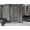 Mexen Velar kabina prysznicowa rozsuwana 120 x 80 cm, szron, złota - 871-120-080-31-50