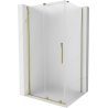 Mexen Velar kabina prysznicowa rozsuwana 120 x 80 cm, szron, złota - 871-120-080-31-50