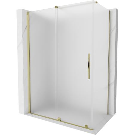 Mexen Velar kabina prysznicowa rozsuwana 150 x 70 cm, szron, złota - 871-150-070-31-50