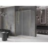 Mexen Velar kabina prysznicowa rozsuwana 140 x 75 cm, szron, złota - 871-140-075-31-50