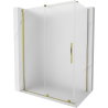 Mexen Velar kabina prysznicowa rozsuwana 150 x 80 cm, szron, złota - 871-150-080-31-50