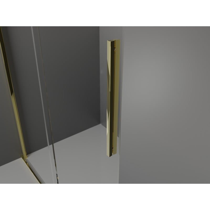 Mexen Velar kabina prysznicowa rozsuwana 150 x 100 cm, szron, złota - 871-150-100-31-50