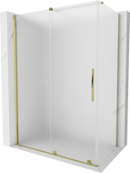 Mexen Velar kabina prysznicowa rozsuwana 160 x 75 cm, szron, złota - 871-160-075-31-50