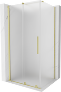 Mexen Velar kabina prysznicowa rozsuwana 100 x 90 cm, szron, złota szczotkowana - 871-100-090-31-55