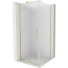 Mexen Velar kabina prysznicowa rozsuwana 120 x 120 cm, szron, złota szczotkowana - 871-120-120-31-55