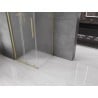 Mexen Velar kabina prysznicowa rozsuwana 120 x 120 cm, szron, złota szczotkowana - 871-120-120-31-55