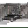 Mexen Velar kabina prysznicowa rozsuwana 140 x 75 cm, szron, złota szczotkowana - 871-140-075-31-55