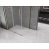 Mexen Velar kabina prysznicowa rozsuwana 140 x 100 cm, szron, złota szczotkowana - 871-140-100-31-55