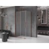 Mexen Velar kabina prysznicowa rozsuwana 100 x 90 cm, szron, różowe złoto - 871-100-090-31-60