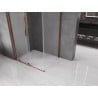 Mexen Velar kabina prysznicowa rozsuwana 100 x 110 cm, szron, różowe złoto - 871-100-110-31-60