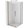 Mexen Velar kabina prysznicowa rozsuwana 90 x 90 cm, szron, różowe złoto - 871-090-090-31-60