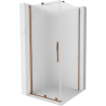 Mexen Velar kabina prysznicowa rozsuwana 120 x 120 cm, szron, różowe złoto - 871-120-120-31-60
