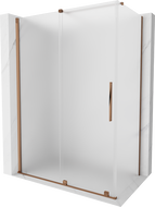 Mexen Velar kabina prysznicowa rozsuwana 140 x 75 cm, szron, różowe złoto - 871-140-075-31-60