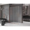 Mexen Velar kabina prysznicowa rozsuwana 150 x 85 cm, szron, różowe złoto - 871-150-085-31-60