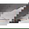 Mexen Velar kabina prysznicowa rozsuwana 150 x 75 cm, szron, różowe złoto - 871-150-075-31-60