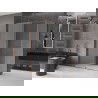 Mexen Velar kabina prysznicowa rozsuwana 160 x 100 cm, szron, różowe złoto - 871-160-100-31-60