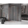 Mexen Velar kabina prysznicowa rozsuwana 120 x 70 cm, szron, miedź szczotkowana - 871-120-070-31-65