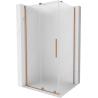 Mexen Velar kabina prysznicowa rozsuwana 120 x 80 cm, szron, miedź szczotkowana - 871-120-080-31-65