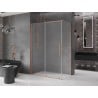 Mexen Velar kabina prysznicowa rozsuwana 140 x 80 cm, szron, miedź szczotkowana - 871-140-080-31-65