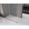 Mexen Velar kabina prysznicowa rozsuwana 140 x 80 cm, szron, miedź szczotkowana - 871-140-080-31-65