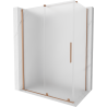 Mexen Velar kabina prysznicowa rozsuwana 150 x 85 cm, szron, miedź szczotkowana - 871-150-085-31-65