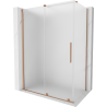 Mexen Velar kabina prysznicowa rozsuwana 150 x 80 cm, szron, miedź szczotkowana - 871-150-080-31-65