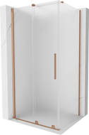 Mexen Velar kabina prysznicowa rozsuwana 140 x 90 cm, szron, miedź szczotkowana - 871-140-090-31-65