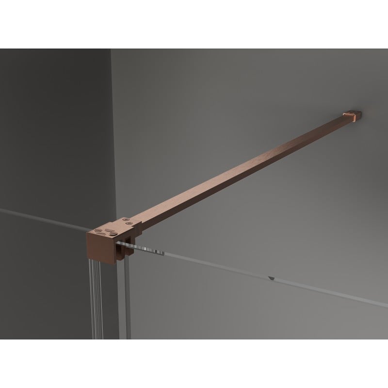 Mexen Velar kabina prysznicowa rozsuwana 150 x 100 cm, szron, miedź szczotkowana - 871-150-100-31-65