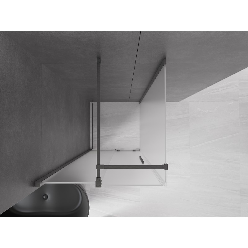 Mexen Velar kabina prysznicowa rozsuwana 90 x 90 cm, szron, gun gray szczotkowany - 871-090-090-31-66