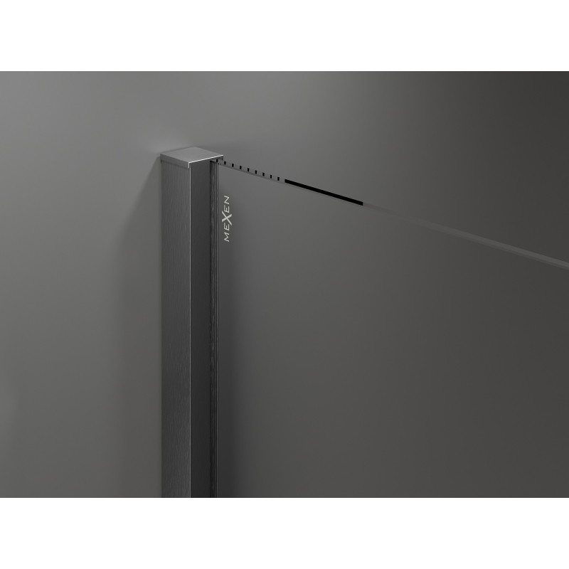 Mexen Velar kabina prysznicowa rozsuwana 120 x 120 cm, szron, gun gray szczotkowany - 871-120-120-31-66