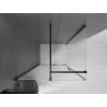 Mexen Velar kabina prysznicowa rozsuwana 90 x 70 cm, szron, czarna - 871-090-070-31-70