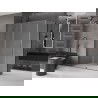 Mexen Velar kabina prysznicowa rozsuwana 140 x 75 cm, szron, gun gray szczotkowany - 871-140-075-31-66
