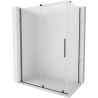 Mexen Velar kabina prysznicowa rozsuwana 150 x 80 cm, szron, gun gray szczotkowany - 871-150-080-31-66