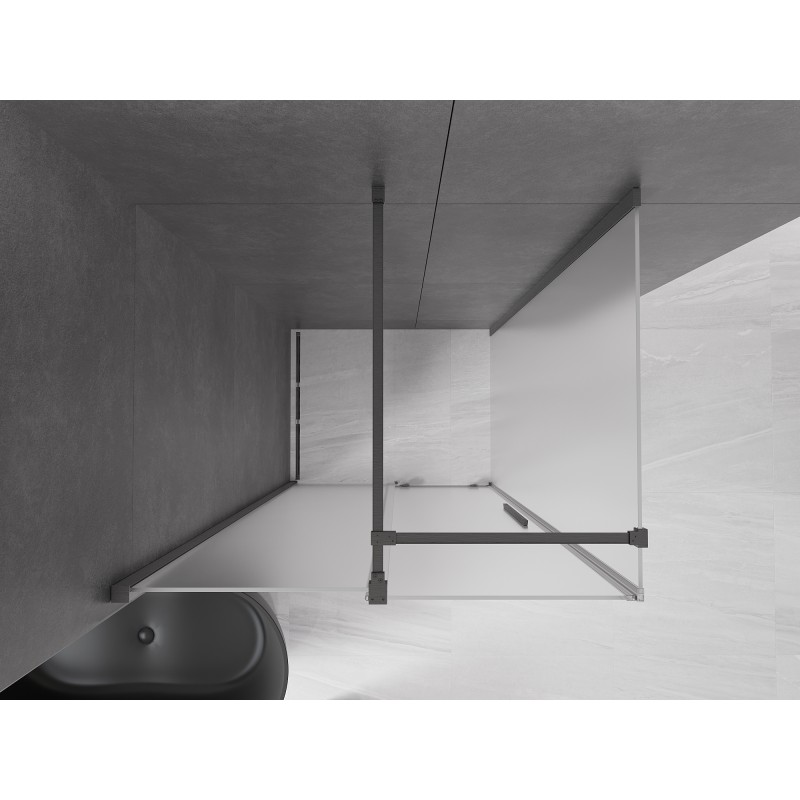 Mexen Velar kabina prysznicowa rozsuwana 130 x 90 cm, szron, gun gray szczotkowany - 871-130-090-31-66
