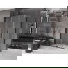 Mexen Velar kabina prysznicowa rozsuwana 110 x 85 cm, szron, czarna - 871-110-085-31-70